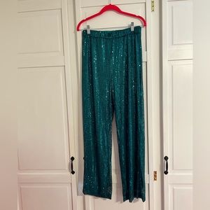 Green sequin pants - never worn.